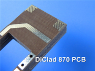DiClad 870 PCB PCB a microonde con HASL a doppia faccia 31mil 0,8 mm di spessore senza saldature senza serigrafia
