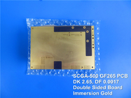 PWB ibrido sviluppato sul materiale ad alta frequenza di SCGA-500 GF265 e sull'alto Tg FR-4 con l'oro di immersione