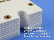 Rogers RO4730G3 PCB rigido a due strati idrocarburo / ceramica / vetro tessuto UL 94 V-0 laminati di grado antenna
