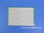 Rogers RT/duroid 6006 PCB rigidi a due strati, composti in PTFE in ceramica Immersion Gold spessore 2,03 mm