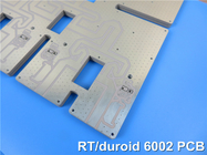 RTduroid6002 PCB multi strato con maschera di saldatura bianca con oro immersivo per antenna a microonde FR
