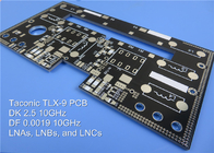 Taconic TLX-9 PCB ad alta frequenza 62mil 1.575mm con immersione in argento per miscelatori, splitter, filtri e combinatori