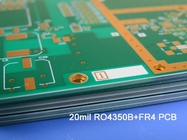 PCB ibridi a 6 strati 2.24mm Tg170 FR-4 e 20mil RO4003C combinati