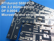 PWB di RT/Duroid 5880 10mil 0.254mm Rogers High Frequency per la microstriscia ed i circuiti di Stripline