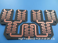 PWB ad alta frequenza di PTFE DK2.2 sul PWB economico di strato doppio rf PTFE per gli accoppiatori