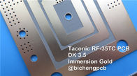 PWB ad alta frequenza Taconic del circuito stampato di RF-35TC 30mil 0.762mm RF-35TC con la maschera nera della lega per saldatura per le antenne