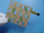 Progettazione flessibile a un solo lato 3M Tape Adhesive di PCBs del Polyimide di PCBs FPC della membrana della tastiera