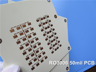 PWB di microonda del circuito stampato di Rogers RO3006 rf 2-Layer Rogers 3006 50mil 1.27mm con l'oro di immersione