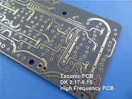 PWB di microonda TLX-0 2 PWB ad alta frequenza Taconic 62mil 1.575mm della dk 2,45 bassi di strato con l'argento di immersione