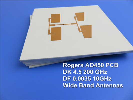 PWB di Arlon Microwave sviluppato su AD450 70mil 1.778mm DK4.5 con l'oro di immersione per miniaturizzazione del circuito