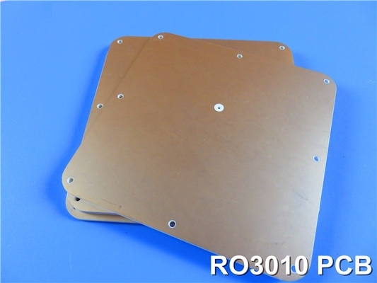 RO3010 PCB a 4 strati 2.7 mm Nessun via cieco rivestito 1 oz (1.4 mils) strati esterni peso Cu