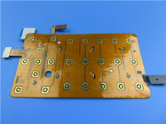 un PWB flessibile di 4 strati sviluppato sul Polyimide con un rame da 2 once e l'oro di immersione più le tastiere per i dispositivi mobili
