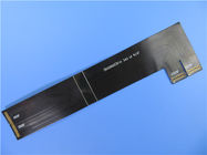 PWB flessibile di strato doppio sviluppato sul substrato di pi con la maschera nera della lega per saldatura e sull'oro di immersione per navigazione di GPS
