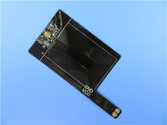 Prototipo flessibile del circuito di Pritned di doppio strato (FPC) con Coverlay nero ed oro di immersione per il RFID