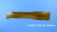 Circuito stampato flessibile (FPC) sviluppato sul Polyimide con l'oro ed il rinforzo di immersione per la striscia #FPC Manufactur del collegamento