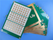 PWB ibrido a 3 strati ad alta frequenza ibrido dei circuiti stampato rf fatto su 13.3mil RO4350B e su 31mil RT/Duroid 5880