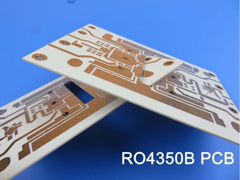 Circuito stampato ad alta frequenza di Rogers RO4350B con rivestimento spesso 10mil, 20mil, 30mil e 60mil con l'oro di immersione