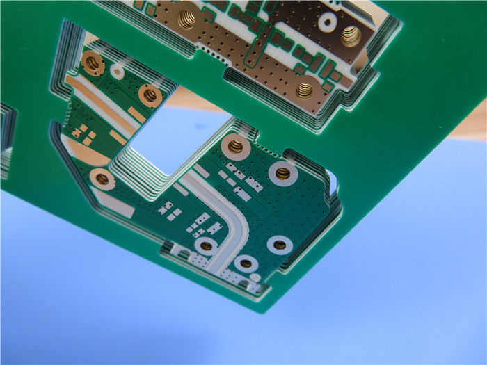 Oro chimico di PCBs di microonda TMM10 di Rogers 25mil 0.635mm e maschera verde della lega per saldatura per i polarizzatori e le lenti dielettrici