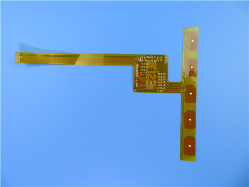 PWB flessibile di strato doppio sviluppato sul Polyimide con l'oro di immersione e la maschera gialla