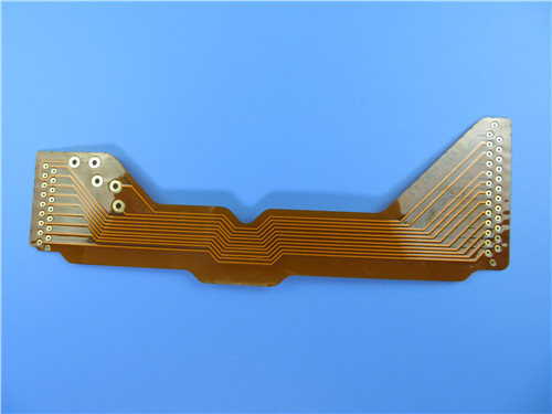 Circuito stampato flessibile (FPC) sviluppato sul Polyimide 2oz con l'oro di immersione e su Coverlay giallo per il modulo di interfaccia