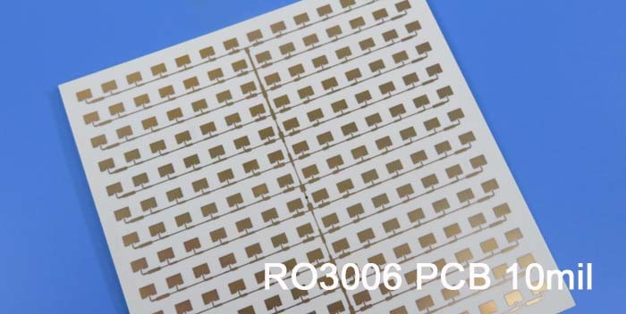 PWB ad alta frequenza dell'oro di microonda del PWB 10mil DK6.15 DF 0,002 del circuito stampato di Rogers RO3006 2-Layer Rogers 3006