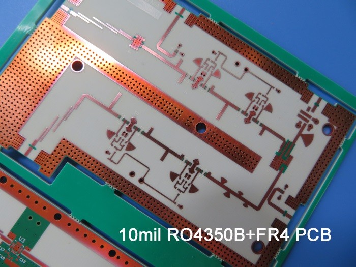 Rf e microonda ibride circuiti di 5 strati sviluppati su 10mil RO4350B e FR-4