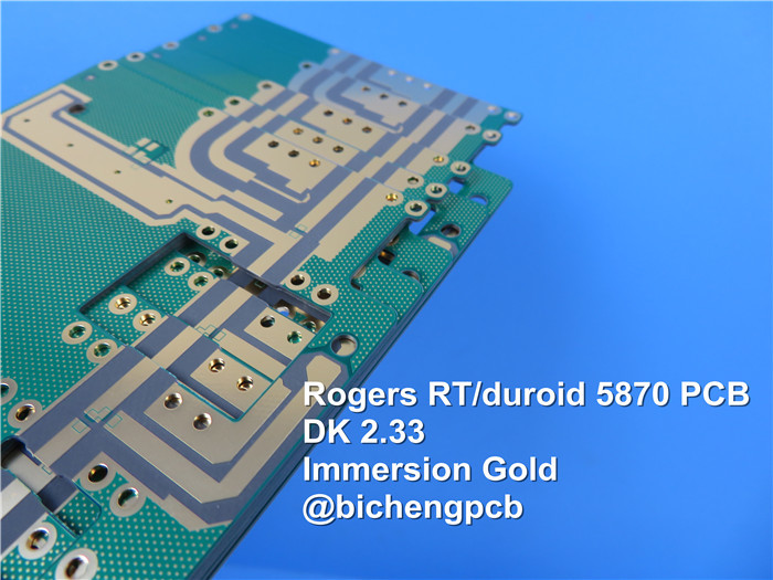 PWB ad alta frequenza di Rogers RT/Duroid 5870 15mil 0.381mm per la microstriscia ed i circuiti di Stripline