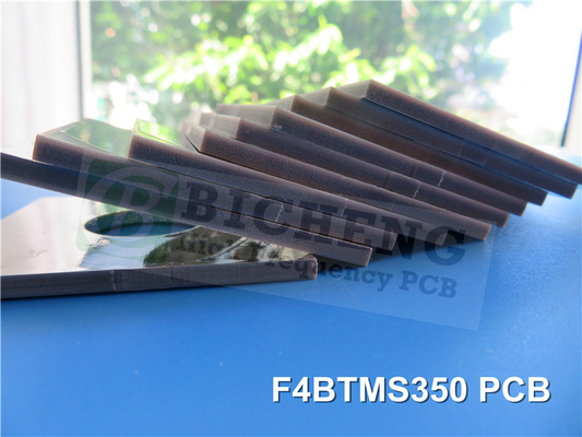 F4BTMS350 PCB rigido a due strati di spessore 6,35 mm con livello di saldatura ad aria calda (HASL)