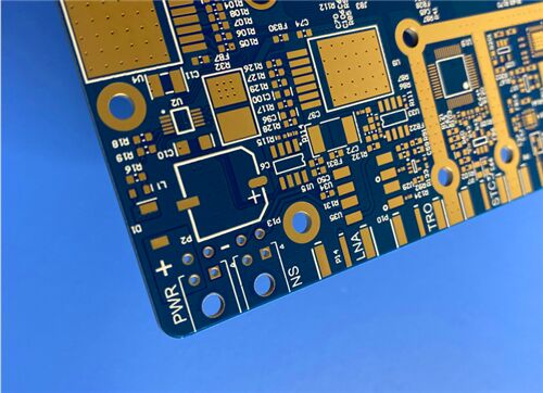 10 strati di PCB ibridi ad alta frequenza RO4003C laminati in ceramica ad idrocarburi + sistemi epossidici FR-4 370HR Immersione Finitura oro