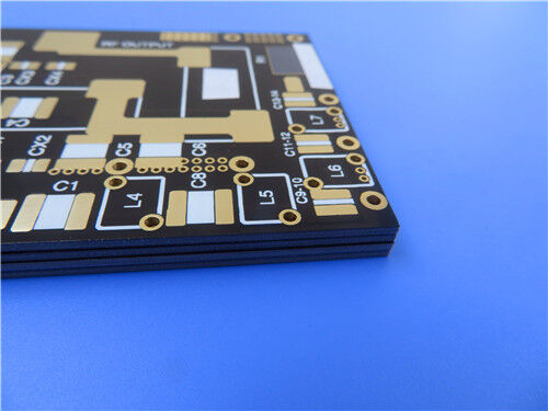 F4BTM300 PTFE laminato ricoperto di ceramica e PCB a doppio strato personalizzato costruito su materiale di substrato da 20 mil con foglio di rame ED per progettazione RF / microonde
