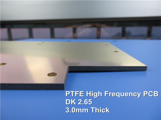 Il metallo ha basato il PWB ad alta frequenza sviluppato su 3.0mm PTFE con l'oro di immersione del rivestimento 1.0oz per il dispositivo radiofonico
