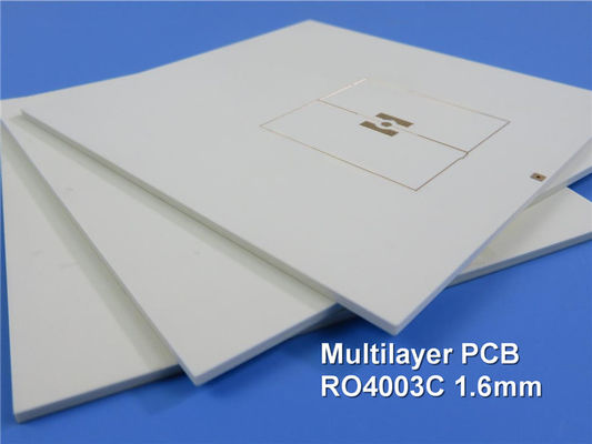 Rf ibrida e circuiti ad alta frequenza 4-Layer sviluppati su 16mil RO4003C+FR4 con la latta di immersione