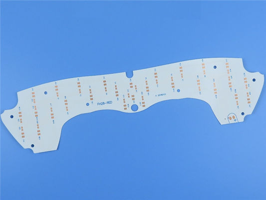 Circuito stampato sottile FR-4 del PWB 0.2mm con la maschera bianca della lega per saldatura e OSP