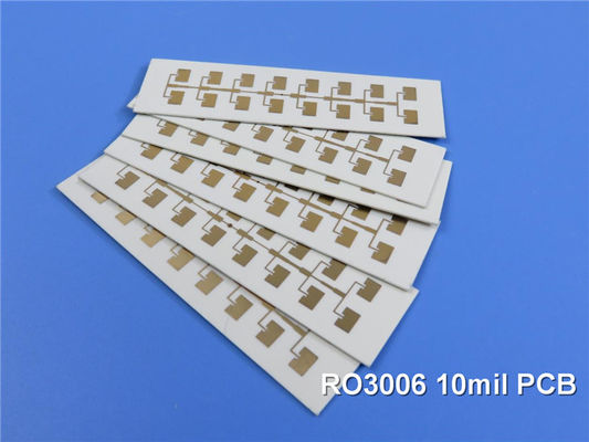 Rogers RO3006 High Frequency Printed Circuit Board 2-Layer Rogers 3006 10mil PCB DK6.15 DF 0.002 RF Microonde PCB oro